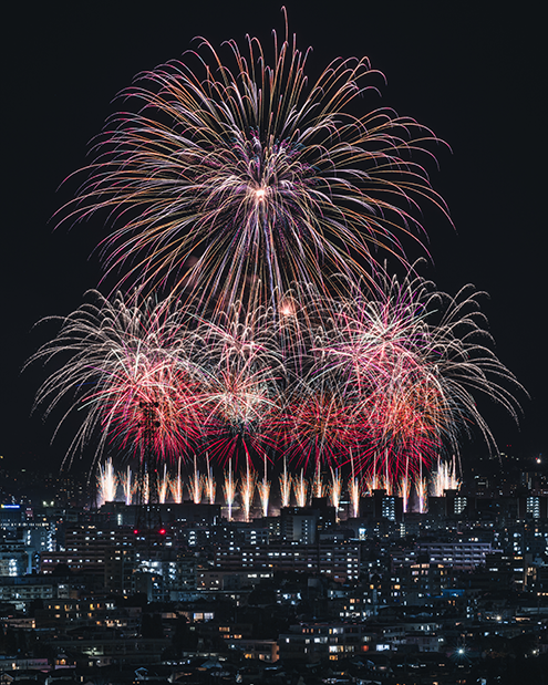 「板橋に咲く夏夜の花」